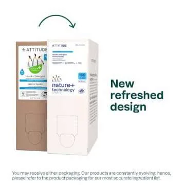 ATTITUDE Liquid Laundry Detergent, EWG Verified Eco-Friendly Soap