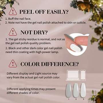 ROSALIND 20 PCS Gel Polish Set for Elegant Nail Art