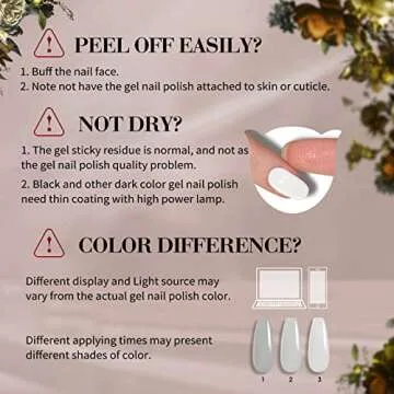 ROSALIND 20 PCS Gel Polish Set for Elegant Nail Art