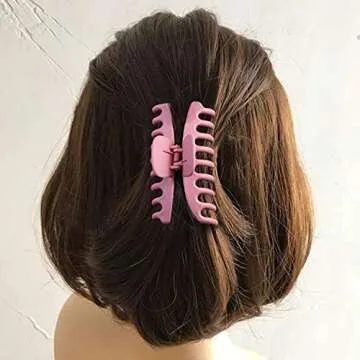 10 Colors 4 Inch Matte Nonslip Hair Claw Clips - Strong Hold Accessories for Thick and Thin Hair, Trendy Jaw Clips for Women