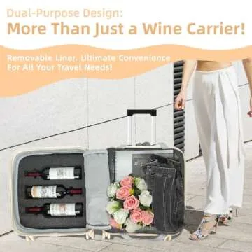 Buy SERABETTO Wine Suitcase for 6 Bottles Travel
