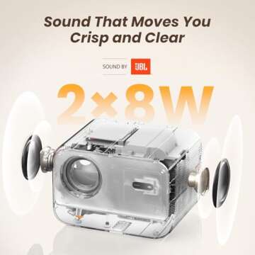 Yaber 1080P Projector with JBL Sound and WiFi 6