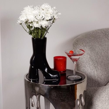 Reimagine Discovery Black Boot Vase for Stylish Home Decor