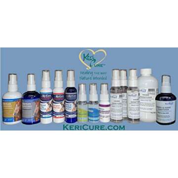 KeriCure Moisturizing Hand Sanitizer Sprays, 2 Pack, Unscented