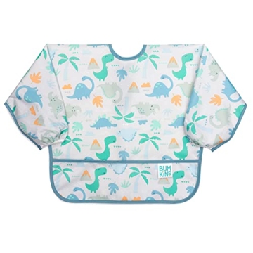 Bumkins Sleeved Bib - Baby and Toddler Essential, Mess-Saving Catcher