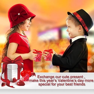 AMENON Light Up Heart Bracelets 28 Pack for Kids Parties