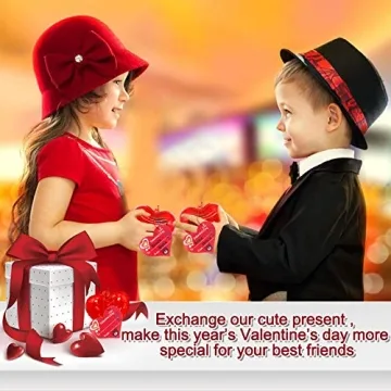 AMENON Light Up Heart Bracelets 28 Pack for Kids Parties