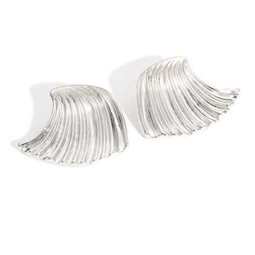 KELMALL Silver Chunky Geometric Statement Earrings for Women