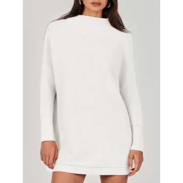 ANRABESS Women Oversized Casual Loose Turtleneck Long Sleeve Slouchy Baggy Knit Tunic Sweaters Pullo...