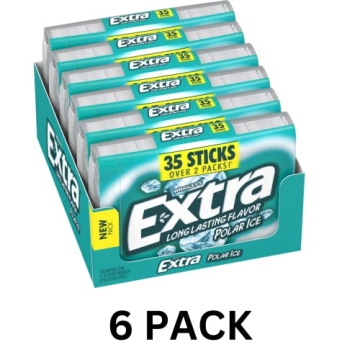 LAIBY Polar Ice Extra Gum Mega Pack Sugar Free 210 Sticks