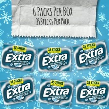 LAIBY Polar Ice Extra Gum Mega Pack Sugar Free 210 Sticks