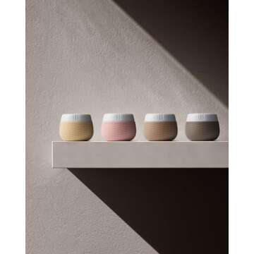 Yinke Travel Containers for Toiletries, Silicone Cream Jars, TSA Approved Travel Size Containers, Leak-proof Travel Essentials/Accessories with Lid for Cosmetic Face Body Cream(4 Pack)