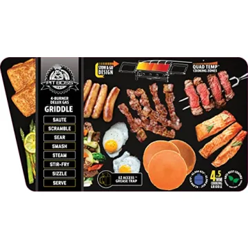 Pit Boss Flat Top Griddle - 36" Four Burner Gas Griddle