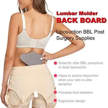 Lipo Foam Back Board Lumbar Molder BBL Backboard Compression Liposuction Post Surgery Supplies Tabla Moldeadora (Grey)