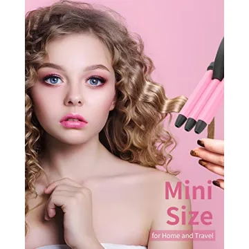 Mini 3 Barrel Curling Iron for Gorgeous Beachy Waves