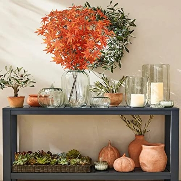 Sggvecsy Fall Maple Leaves for Home Decor - 4Pcs Package