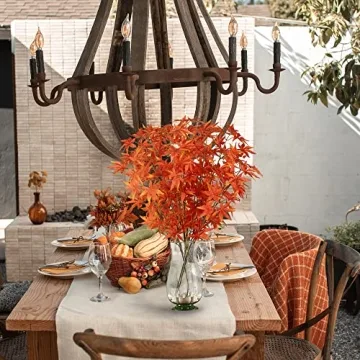 Sggvecsy Fall Maple Leaves for Home Decor - 4Pcs Package