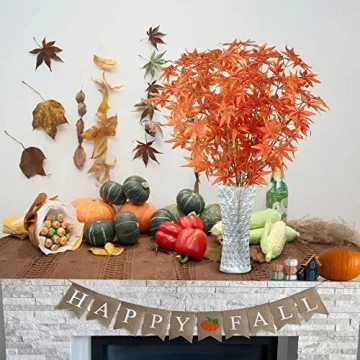 Sggvecsy Fall Maple Leaves for Home Decor - 4Pcs Package