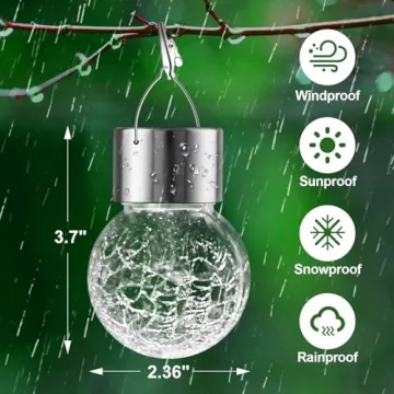 Outdoor Decorative Solar Lights 12 Pack for Garden