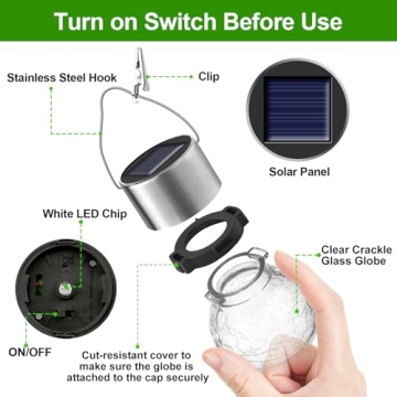 Outdoor Decorative Solar Lights 12 Pack for Garden