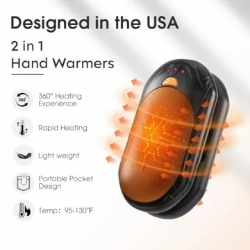 Rechargeable AI Hand Warmers - 20Hrs Safe Heat