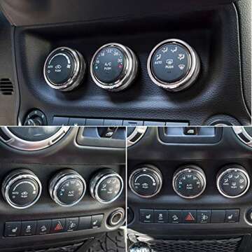 Premium Audio Button Cover Trim for Jeep & Dodge Models