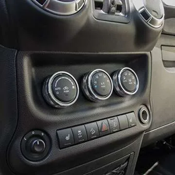 Premium Audio Button Cover Trim for Jeep & Dodge Models
