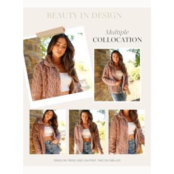 Stylish Dokotoo Sherpa Fleece Jacket for Women