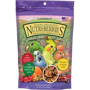 LAFEBER'S Sunny Orchard Nutri-Berries Pet Bird Food - Non-GMO, Nutritionally Complete Treat