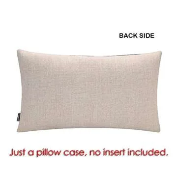 TRENDIN Decorative Throw Pillow Cover 20x12 inch Rustic Look Black Welcome to Our Porch Cushion Case Rectangular Shape PL347TR