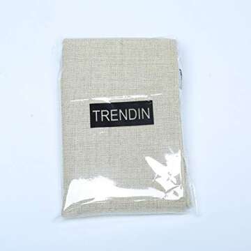 TRENDIN Decorative Throw Pillow Cover 20x12 inch Rustic Look Black Welcome to Our Porch Cushion Case Rectangular Shape PL347TR