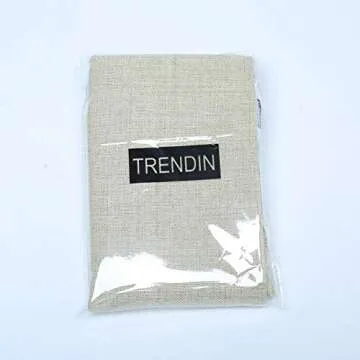 TRENDIN Decorative Throw Pillow Cover 20x12 inch Rustic Look Black Welcome to Our Porch Cushion Case Rectangular Shape PL347TR