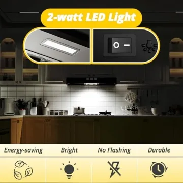 36 inch FIREGAS Black Range Hood - Ducted/Ductless