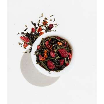 Art of Tea | Organic Green Pomegranate Green Tea 2.5oz | Artisan Loose Leaf Tea Tin