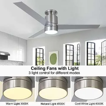 Flybull 52'' Ceiling Fan: Quiet, Energy-Efficient with Remote