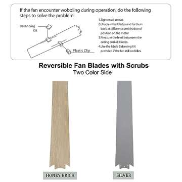 Flybull 52'' Ceiling Fan: Quiet, Energy-Efficient with Remote