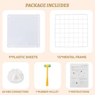 TUMUCUTE Closet Organizer,6-Cube Closet Organizers and Storage,Closet Cabinet Metal Shelf Rack Storage Shelves Bookshelf,Toy Organizers and Storage Bins