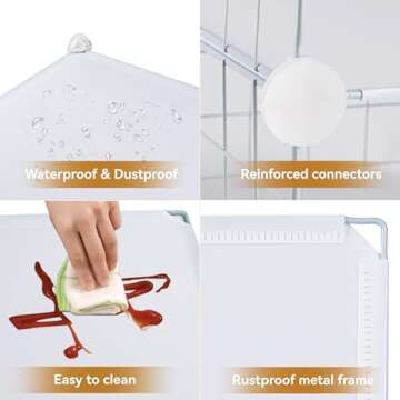 TUMUCUTE Closet Organizer,6-Cube Closet Organizers and Storage,Closet Cabinet Metal Shelf Rack Storage Shelves Bookshelf,Toy Organizers and Storage Bins