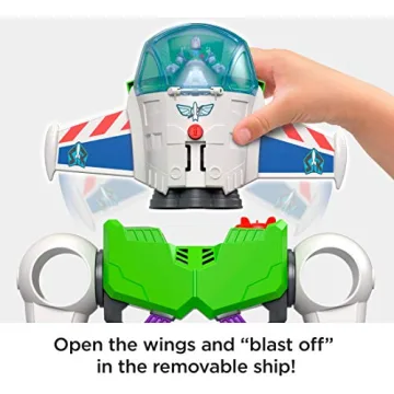 Fisher-Price Imaginext Toy Story Buzz Lightyear Robot Playset for Kids