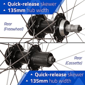 RCG, DW19-26, Wheel, Rear, 26'' / 559, Holes: 36, QR, 135mm, Rim and Disc is 6-Bolt, Freewheel