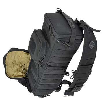 HAZARD 4 Evac Photo-Recon(TM) Photo Sling Pack w/MOLLE (R) - Black, 18.1" L x 6.3" W x 4.7" D