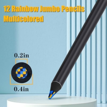 12 Rainbow Pencils Creative Gift for All Ages