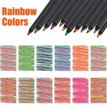 12 Rainbow Pencils Creative Gift for All Ages