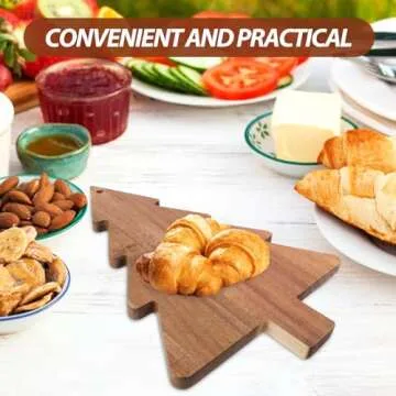 Christmas Cutting Board - Unique Wood Serving Board for Kitchen