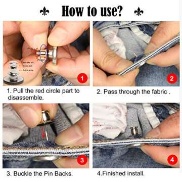 ZLMCUJE Instant Buttons – No Sew, Reusable Fashion Fixes