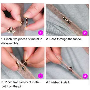 ZLMCUJE Instant Buttons – No Sew, Reusable Fashion Fixes