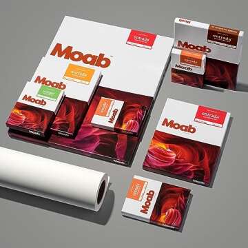 Moab Lasal Photo Matte 235 Fine Art Archival Inkjet Paper, 2-Sided Ultra-Smooth Bright White, Medium Weight 235gsm, 50 Sheets (8.5X11)