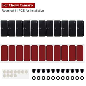 Rear Window Louvers Hardware Installation Hardware Accessories for Ford Mustang Dodge Challenger Camaro (with Double Sided Mounting Tape 3M)