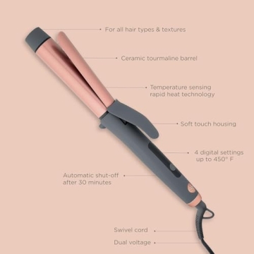 Hairitage Curl Envy Iron for Gorgeous, Bouncy Curls