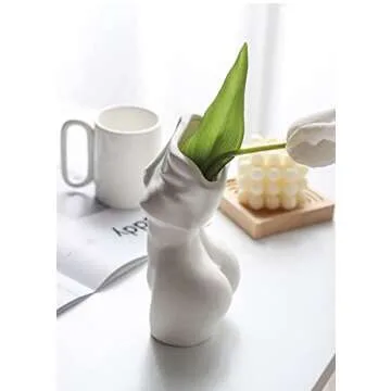 Female Body Vase - Elegant Vase for Flowers, Luxury Home Décor Vase, Woman Body Sculpture, Artistic Plant Vase, Modern Body Planter for Women’s Home Décor